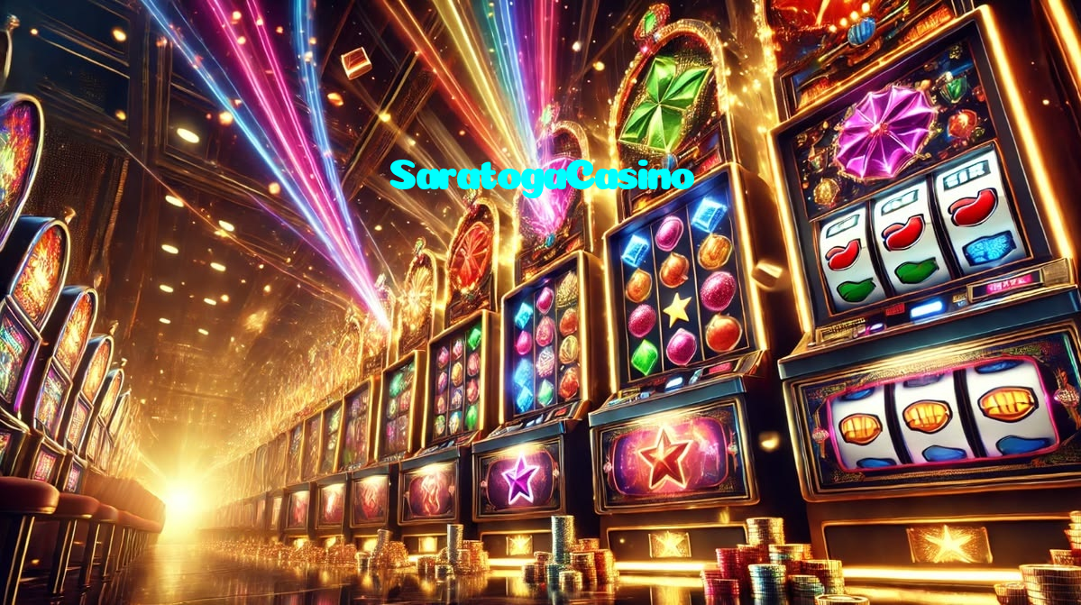 SaratogaCasino casino presented on mobile device in Pakistan with slots and live games